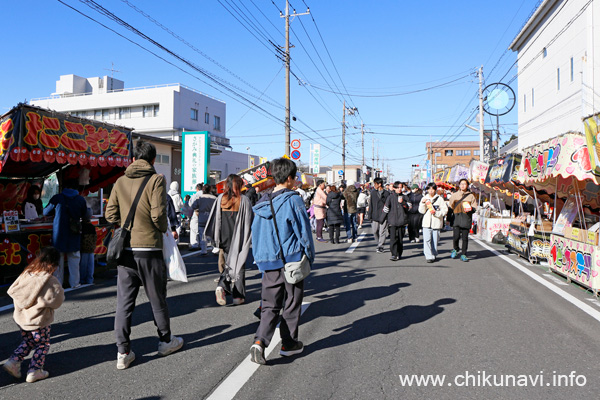 下館大町通り筑西だるま市 [2026年1月12日撮影]