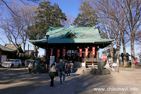 下館大町通り筑西だるま市の日の羽黒神社 [2026年1月12日撮影]