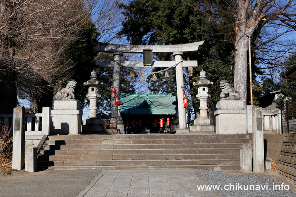 下館大町通り筑西だるま市の日の羽黒神社 [2026年1月12日撮影]