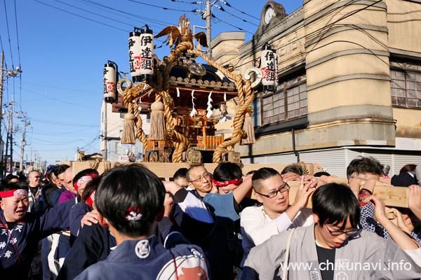 下館大町通り筑西だるま市 新春神輿渡御 [2026年1月12日撮影]