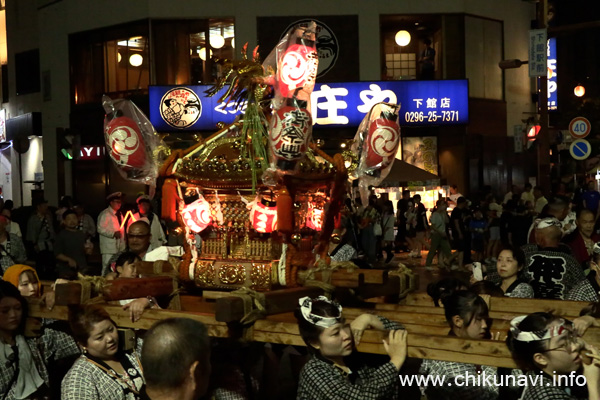 下館祇園まつり 姫神輿             [2024年7月25日撮影]