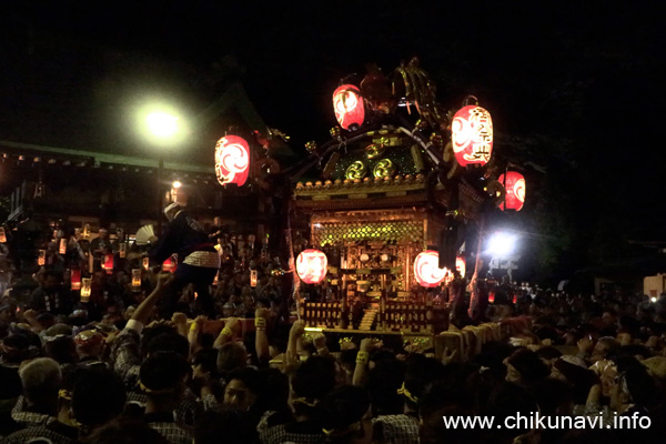 下館祇園まつり 平成神輿のお宮入り [2024年7月27日撮影]