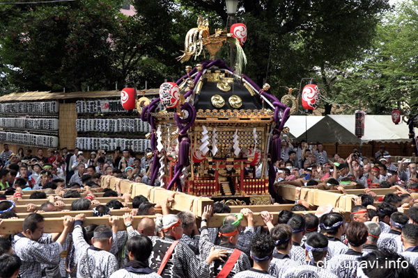 下館祇園まつり 明治神輿のお宮入り [2024年7月28日撮影]