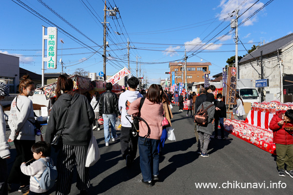 下館大町通りだるま市 [2025年1月13日撮影]