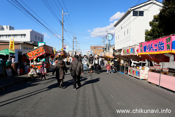 下館大町通りだるま市 [2025年1月13日撮影]