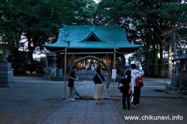 羽黒神社の夏越大祓 茅の輪くぐり [2026年6月30日撮影]