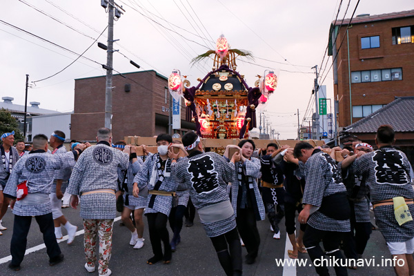 下館祇園まつり 大町を渡御する明治神輿 [2026年7月23日撮影]