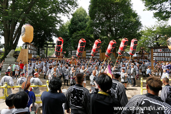 下館祇園まつり 明治神輿・姫神輿のお宮入り [2026年7月26日撮影]