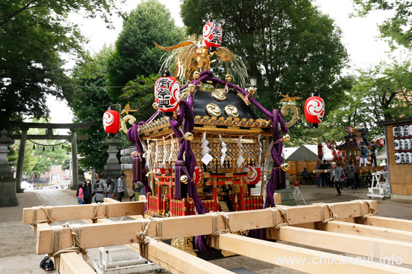 下館祇園まつり お宮入りを終えた明治神輿 [2026年7月26日撮影]
